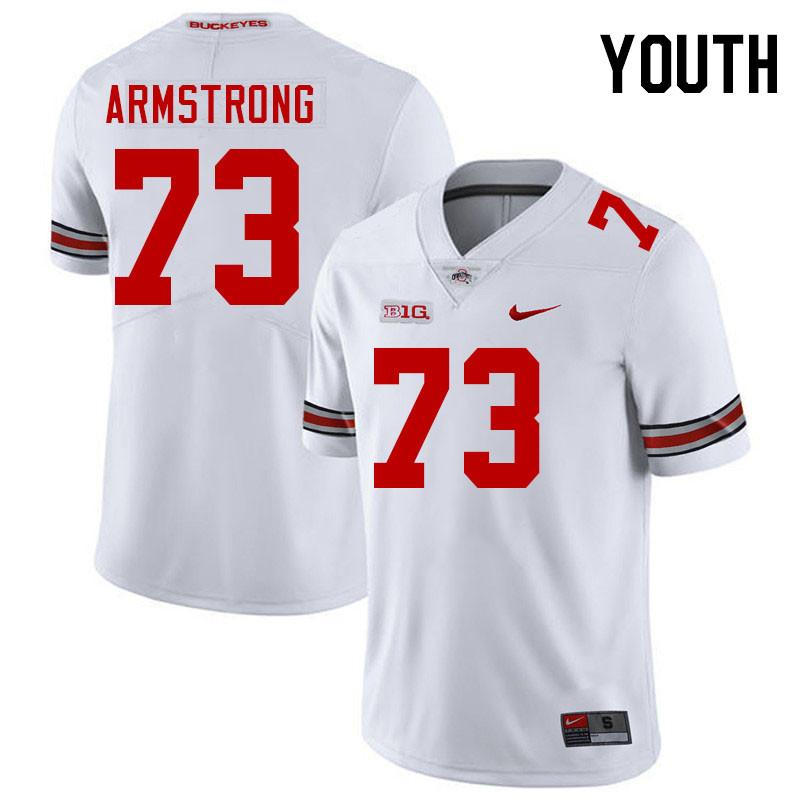 Youth #73 Devontae Armstrong Ohio State Buckeyes College Football Jerseys Stitched-White